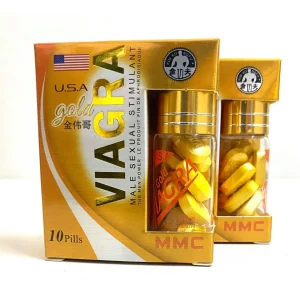 Viên uống cường dương Viagra Gold – Xanh chính hãng Mỹ – Hộp 10 viên