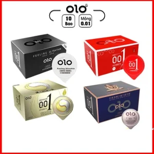 Bao Cao Su Olo 001 Siêu Mỏng ( Đen – Vàng – Đỏ)