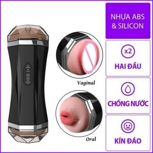 Âm Đạo Giả 2 Đầu JUIAI Có Rung và Âm Thanh
