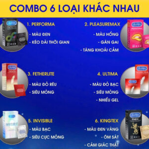 Bao cao su Durex – các mẫu