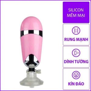 Âm đạo giả A8 hít tường có rung
